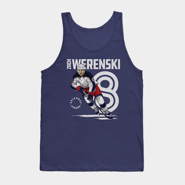 Zach Werenski Columbus Inline Tank Top by lavonneroberson